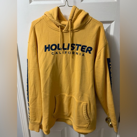 Yellow Hollister Hoodie Size L - Picture 1 of 3